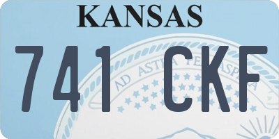 KS license plate 741CKF