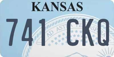 KS license plate 741CKQ