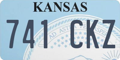 KS license plate 741CKZ