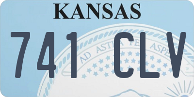 KS license plate 741CLV