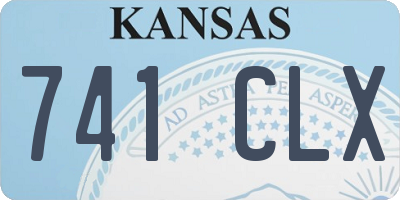 KS license plate 741CLX