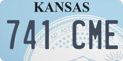KS license plate 741CME