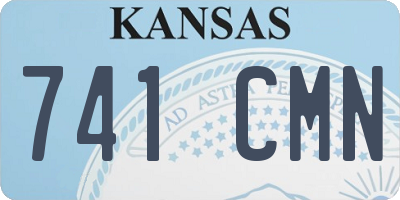 KS license plate 741CMN
