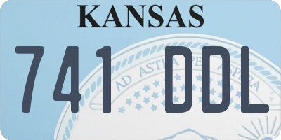 KS license plate 741DDL