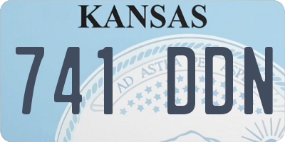 KS license plate 741DDN