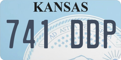 KS license plate 741DDP