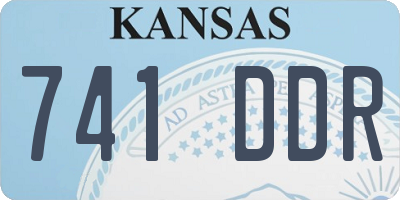 KS license plate 741DDR