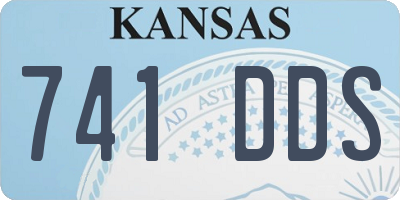 KS license plate 741DDS