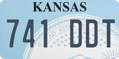 KS license plate 741DDT
