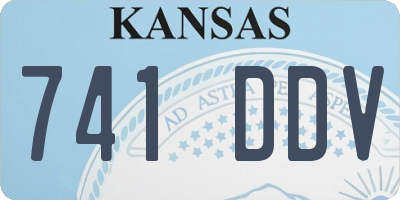 KS license plate 741DDV