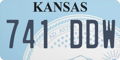 KS license plate 741DDW
