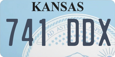 KS license plate 741DDX