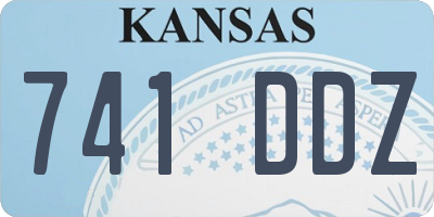 KS license plate 741DDZ