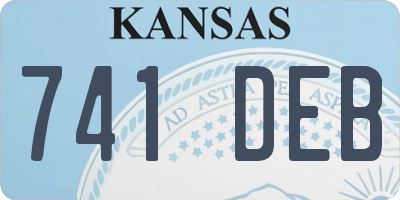 KS license plate 741DEB