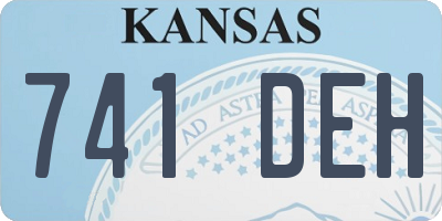 KS license plate 741DEH