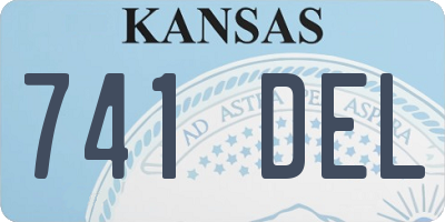 KS license plate 741DEL