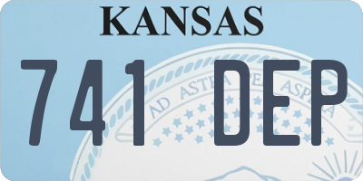 KS license plate 741DEP
