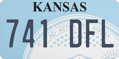 KS license plate 741DFL