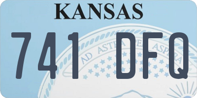 KS license plate 741DFQ