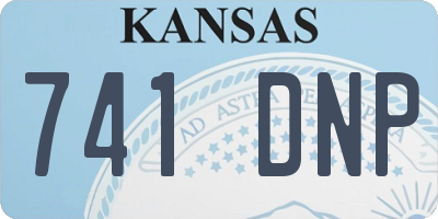 KS license plate 741DNP