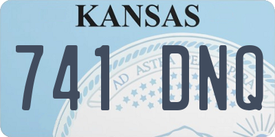 KS license plate 741DNQ