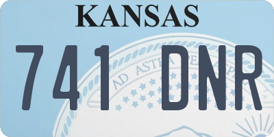 KS license plate 741DNR