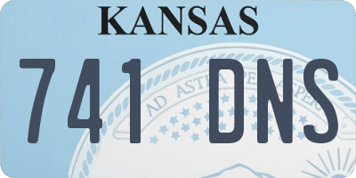 KS license plate 741DNS