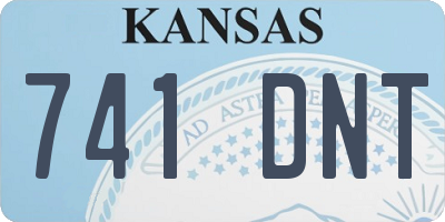 KS license plate 741DNT
