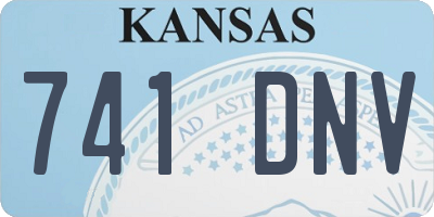 KS license plate 741DNV