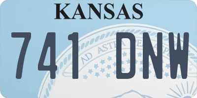 KS license plate 741DNW