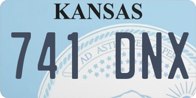 KS license plate 741DNX