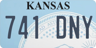 KS license plate 741DNY