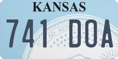 KS license plate 741DOA
