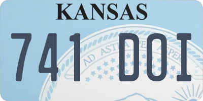 KS license plate 741DOI