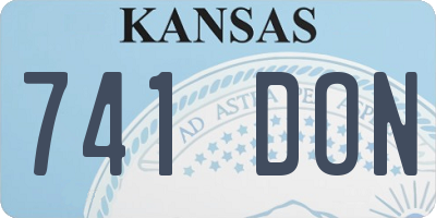 KS license plate 741DON
