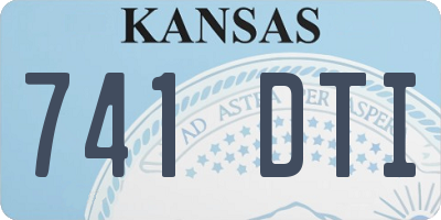 KS license plate 741DTI