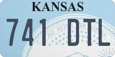 KS license plate 741DTL