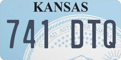 KS license plate 741DTQ