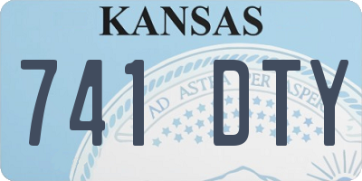 KS license plate 741DTY