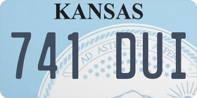 KS license plate 741DUI