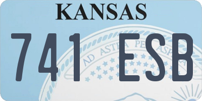 KS license plate 741ESB