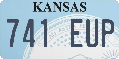 KS license plate 741EUP