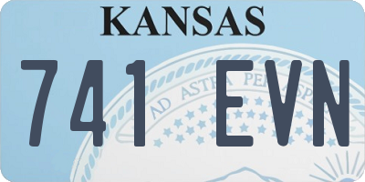 KS license plate 741EVN