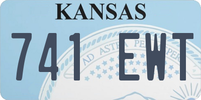 KS license plate 741EWT