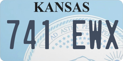 KS license plate 741EWX