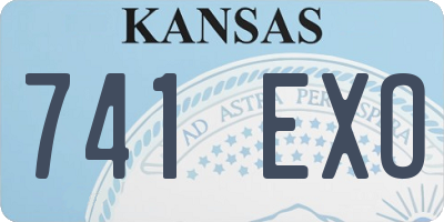 KS license plate 741EXO