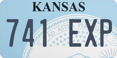 KS license plate 741EXP