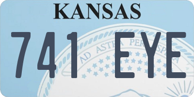 KS license plate 741EYE