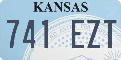 KS license plate 741EZT