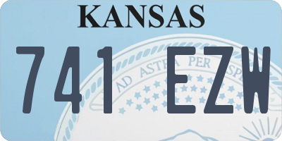 KS license plate 741EZW